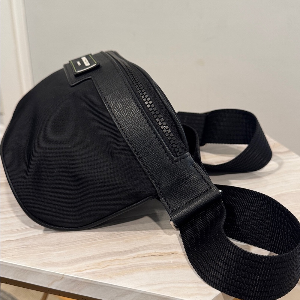 **SOLD** Longchamp Bag Black Nylon Belt Bag Fanny Pack Rare - Picture 6 of 17